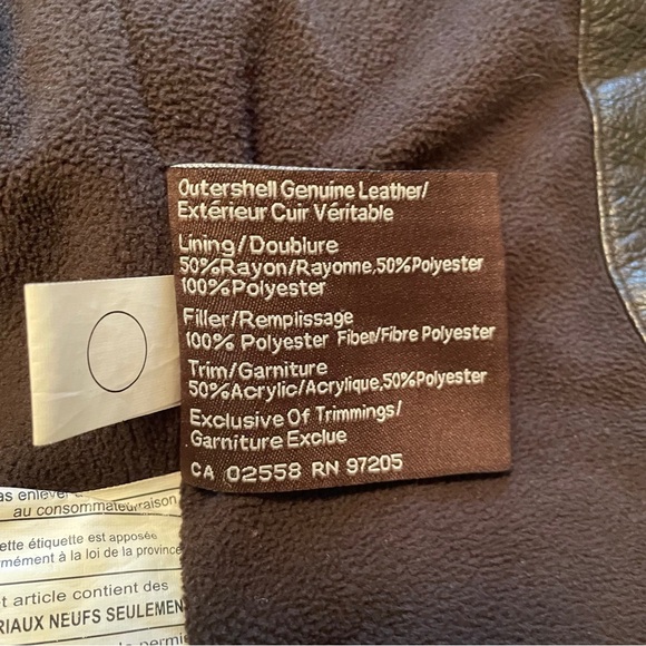 Danier Men's Dark Brown Leather Jacket w/detachable hood.Size 40/Medium - Picture 13 of 16